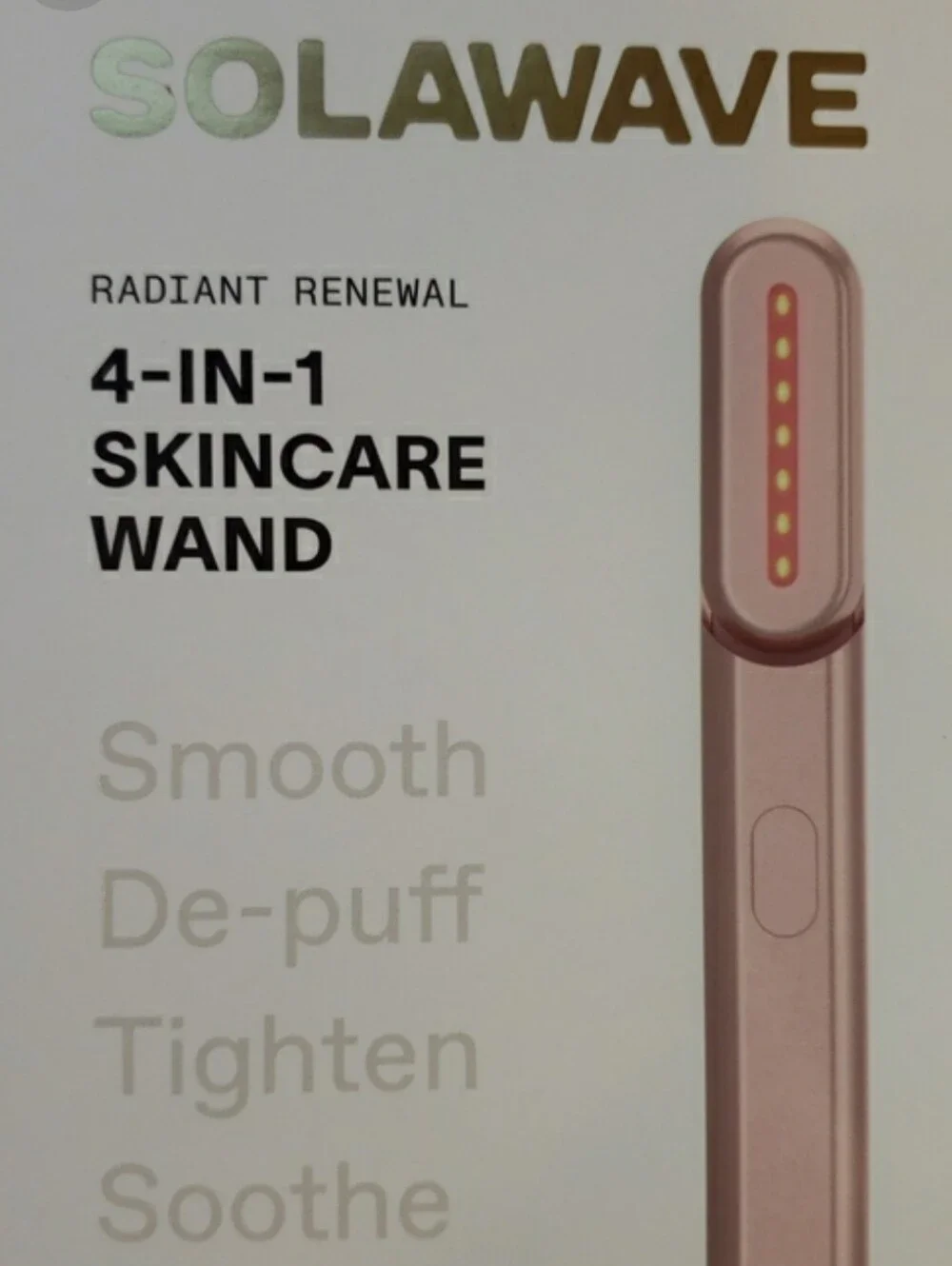 Solawave 4 in 1 Skincare Wand, Rose Gold. Never Used